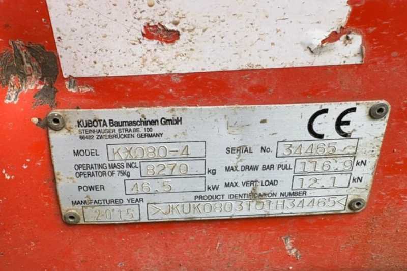 OmecoHub - Immagine KUBOTA KX080-4